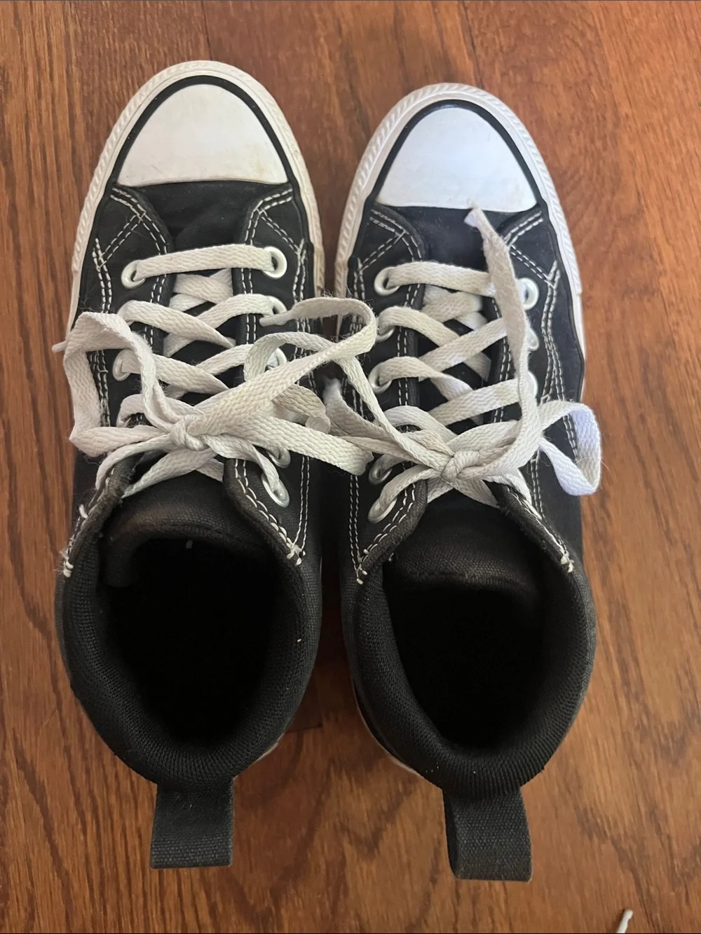 Converse High Top Sneakers in Black and White